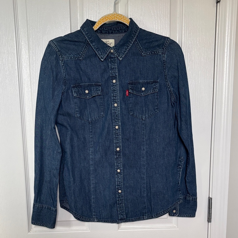 Levi's Dark Blue Denim Western Shirt
